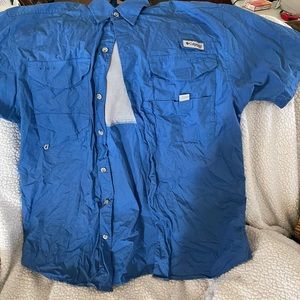 Columbia pfg button down fishing shirt
